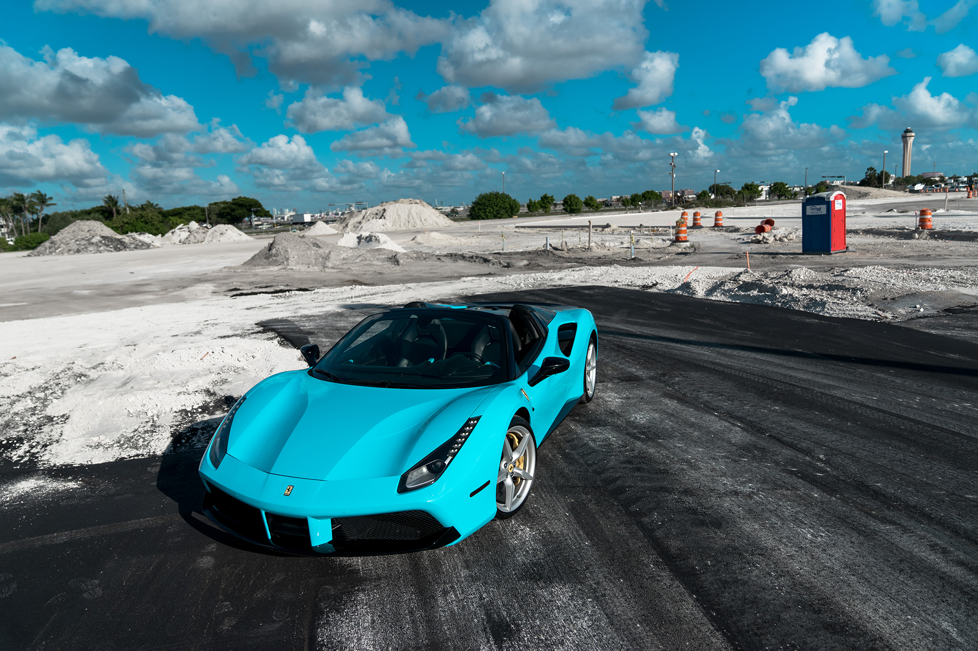 2018 Ferrari 488 Spider Tiffany Blue Mvp Miami Exotic