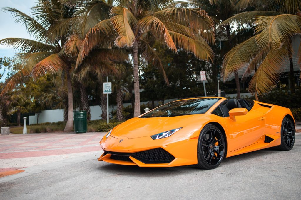 Lamborghini huracan orange